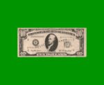 BILLETE DE EEUU 10 DOLARES, COLECCION ANTIL, PUBLICITARIO FANTASIA, ESTADO BUENO+ .-