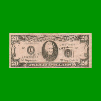 BILLETE DE EEUU 20 DOLARES, COLECCION ANTIL, PUBLICITARIO FANTASIA, ESTADO BUENO.-