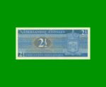 BILLETE DE ANTILLAS HOLANDESAS 2 1/2 GULDEN, PICK 21a, AÑO 1970, ESTADO SIN CIRCULAR.- - Imagen 2