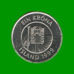 MONEDA DE ISLANDIA 1 CORONA, AÑO 1999, ESTADO NUEVA.- - Imagen 2