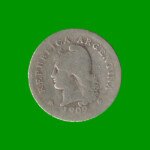 MONEDA DE ARGENTINA, M$N 2DA CIRCULACION, 0,10 CTVOS, AÑO 1909, ESTADO USADA.- - Imagen 2