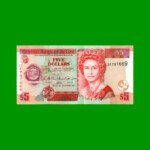 BILLETE DE BELICE 5 DOLARES, PICK 67c, ESTADO SIN CIRCULAR.-