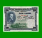 BILLETE DE ESPAÑA 100 PESETAS, PICK 69c, AÑO 1936, ESTADO EXCELENTE- .-