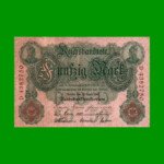BILLETE DE ALEMANIA 50 MARCOS, PICK 41, AÑO 1910, ESTADO MUY BUENO- .-