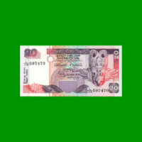 BILLETE DE SRI LANKA 20 RUPIAS, PICK 109a, AÑO 1995, ESTADO SIN CIRCULAR.-