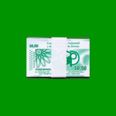 FAJO DE BILLETES TICKET MONEDA DEVOTO PCIA. DE CBA., 0,50 CTVOS, ESTADO SIN CIRCULAR.-