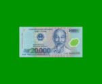 BILLETE DE VIETNAM 20.000 DONG, POLYMERO, PICK 120f, AÑO 2014, ESTADO SIN CIRCULAR.-