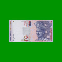 BILLETE DE MALASIA 2 RINGGIT, PICK 40a, ESTADO SIN CIRCULAR.-