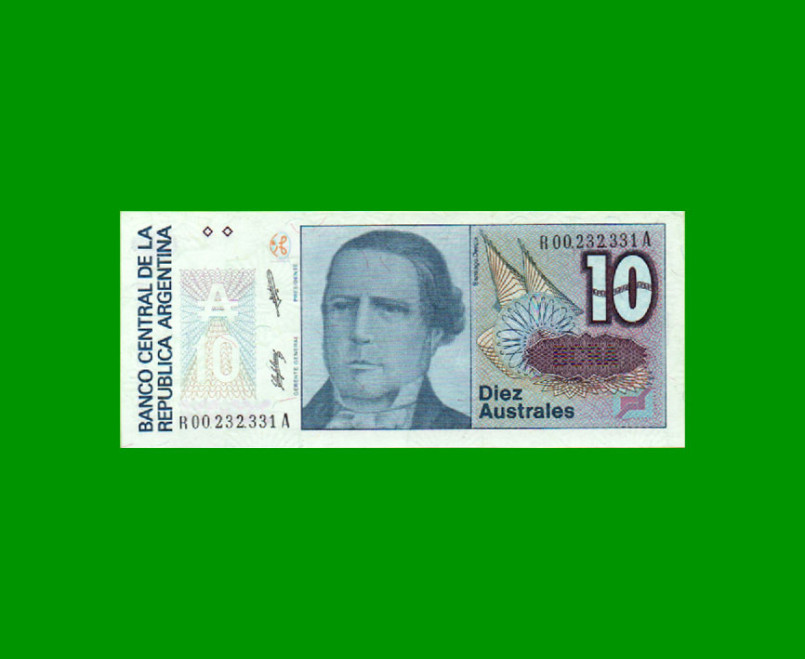 REPOSICION BILLETE DE 10 AUSTRALES, BOT 2826, ESTADO SIN CIRCULAR.-