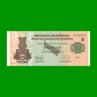 BONO DE FORMOSA $ 10,00, EC 351, AÑO 2001, ESTADO SIN CIRCULAR.-