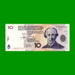 BONO REPOSICION NACIONAL LECOP $ 10,00, EC 204R, ESTADO EXCELENTE.-