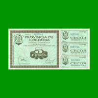 BONO DE CORDOBA $ 5,00, EC 260, AÑO 1995, SERIE A, ESTADO SIN CIRCULAR.-