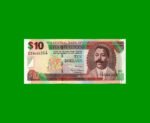BILLETE DE BARBADOS 10 DOLARES, PICK 68, AÑO 2007, ESTADO SIN CIRCULAR.-