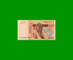BILLETE DE AFRICA DEL OESTE - TOGO 500 FRANCOS, PICK 819T, ESTADO SIN CIRCULAR.-