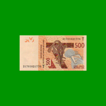 BILLETE DE AFRICA DEL OESTE - TOGO 500 FRANCOS, PICK 819T, ESTADO SIN CIRCULAR.-