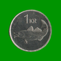 MONEDA DE ISLANDIA 1 CORONA, AÑO 1999, ESTADO NUEVA.-