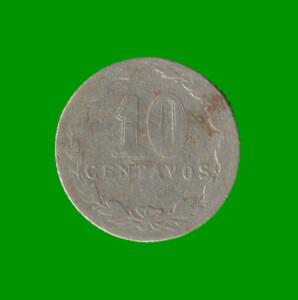 MONEDA DE ARGENTINA, M$N 2DA CIRCULACION, 0,10 CTVOS, AÑO 1909, ESTADO USADA.-