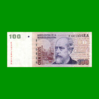 REPOSICION BILLETE CONVERTIBLE SEGUNDO DISEÑO $ 100,00, BOT 3706, ESTADO MUY BUENO+ .-