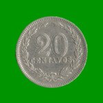 MONEDA DE ARGENTINA, M$N 2DA CIRCULACION, 0,20 CTVOS, AÑO 1927, ESTADO USADA.-