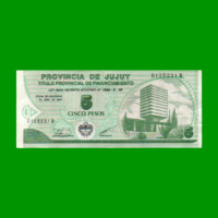 BONO DE JUJUY $ 5,00, EC 356, AÑO 1995, ESTADO EXCELENTE - .-