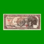 BILLETE DE BRASIL 5 CRUZEIROS, PICK 166a, AÑO 1961, ESTADO SIN CIRCULAR.-