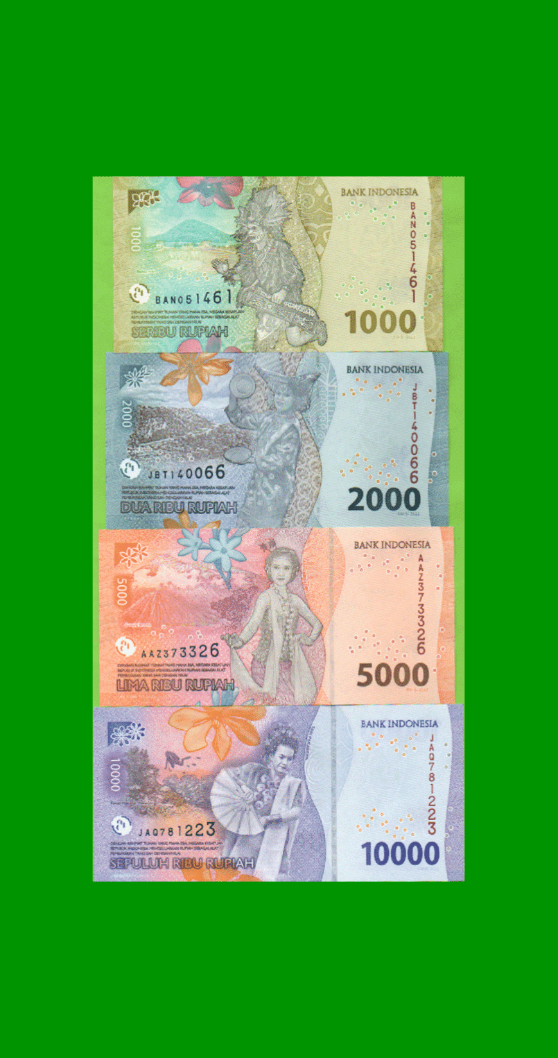 SERIE COMPLETA DE (7) BILLETES DE INDONESIA, PICK NEW, AÑO 2022, ESTADO SIN CIRCULAR.- - Imagen 4