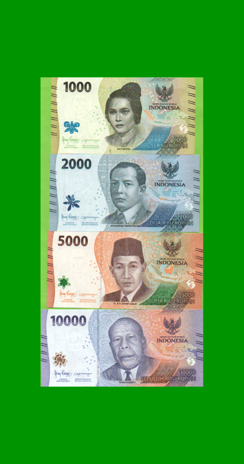 SERIE COMPLETA DE (7) BILLETES DE INDONESIA, PICK NEW, AÑO 2022, ESTADO SIN CIRCULAR.- - Imagen 3