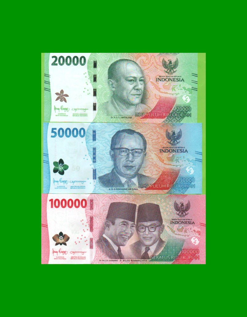 SERIE COMPLETA DE (7) BILLETES DE INDONESIA, PICK NEW, AÑO 2022, ESTADO SIN CIRCULAR.- - Imagen 5