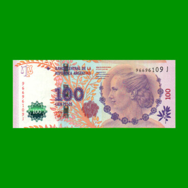 PESOS 3er DISEÑO $100,00, BOT 4312, AÑO 2014, ESTADO EXCELENTE+.-