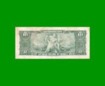 BILLETE DE BRASIL 10 CRUZEIROS, PICK 167a, AÑO 1961, ESTADO MUY BUENO.- - Imagen 2