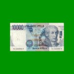 BILLETE DE ITALIA 10.000 LIRAS, PICK 112c, AÑO 1984, ESTADO MUY BUENO- .-