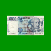 BILLETE DE ITALIA 10.000 LIRAS, PICK 112c, AÑO 1984, ESTADO MUY BUENO- .-