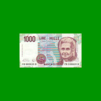 BILLETE DE ITALIA 1.000 LIRAS, PICK 114a, AÑO 1990, ESTADO EXCELENTE.-