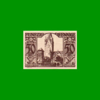 BILLETE DE ALEMANIA NOTGELD CIUDAD DE PADERBORN 50 CENTAVOS, M. M. 1043.5, ESTADO SIN CIRCULAR.-