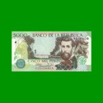 BILLETE DE COLOMBIA $ 5.000,00, PICK 452p, AÑO 2013, ESTADO SIN CIRCULAR.-