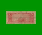 BILLETE DE BRASIL 20 CRUZEIROS, PICK 168b, AÑO 1963, ESTADO BUENO.- - Imagen 2