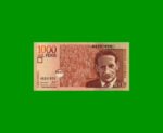 BILLETE DE COLOMBIA $ 1.000,00, PICK 456l, AÑO 2009, ESTADO SIN CIRCULAR.-