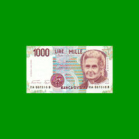 BILLETE DE ITALIA 1.000 LIRAS, PICK 114a, AÑO 1990, ESTADO SIN CIRCULAR.-