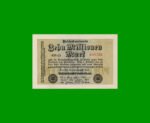 BILLETE DE ALEMANIA 10.000.000 MARCOS, PICK 106a, AÑO 1923, ESTADO SIN CIRCULAR.-