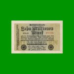 BILLETE DE ALEMANIA 10.000.000 MARCOS, PICK 106a, AÑO 1923, ESTADO SIN CIRCULAR.-