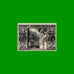 BILLETE DE ALEMANIA NOTGELD CIUDAD DE PADERBORN 75 CENTAVOS, M. M. 1043.6, ESTADO EXCELENTE+ .-