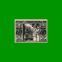 BILLETE DE ALEMANIA NOTGELD CIUDAD DE PADERBORN 75 CENTAVOS, M. M. 1043.6, ESTADO EXCELENTE+ .-