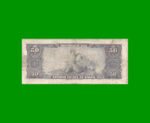 BILLETE DE BRASIL 50 CRUZEIROS, PICK 169, AÑO 1961, ESTADO BUENO.- - Imagen 2