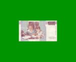 BILLETE DE ITALIA 1.000 LIRAS, PICK 114b, AÑO 1990, ESTADO MUY BUENO+ .- - Imagen 2