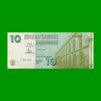 BONO DE CORDOBA $ 10,00, EC 294, AÑO 2001, SERIE C, ESTADO EXCELENTE+ .-