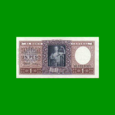 MONEDA NACIONAL $ 1,00, BOT 1918, AÑO 1957, ESTADO EXCELENTE+ .-