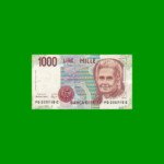 BILLETE DE ITALIA 1.000 LIRAS, PICK 114b, AÑO 1990, ESTADO MUY BUENO+ .-