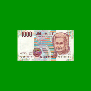 BILLETE DE ITALIA 1.000 LIRAS, PICK 114c, AÑO 1990, ESTADO EXCELENTE.-