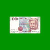 BILLETE DE ITALIA 1.000 LIRAS, PICK 114c, AÑO 1990, ESTADO EXCELENTE+ .-