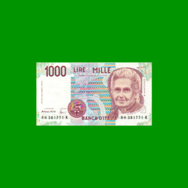 BILLETE DE ITALIA 1.000 LIRAS, PICK 114c, AÑO 1990, ESTADO EXCELENTE+ .-